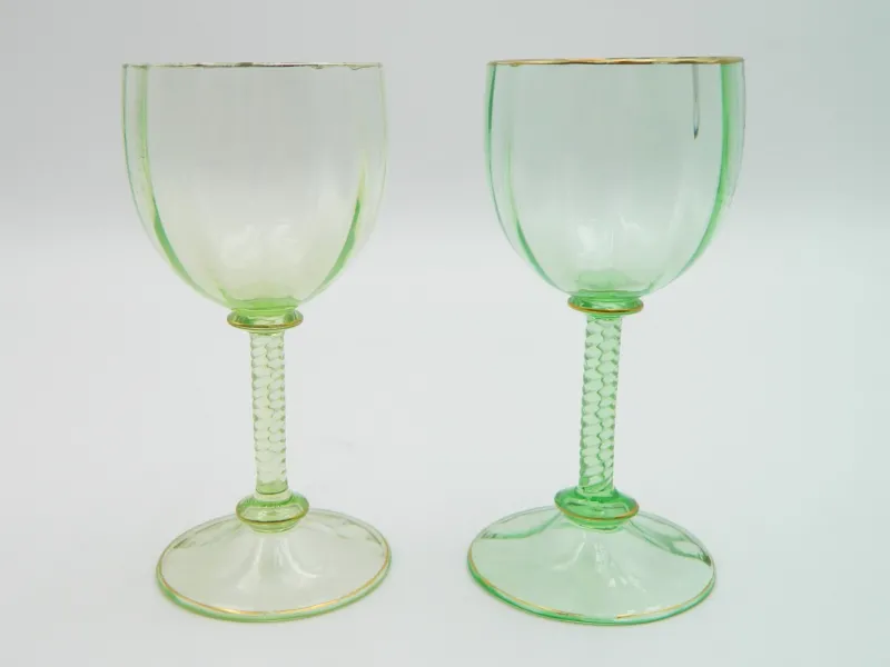 Pamono Rhein Wine Glasses by J. & L. Lobmeyr Vienna, 1890s, Set of 11> Glassware