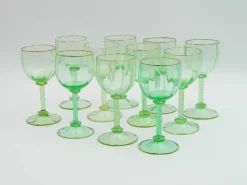 Pamono Rhein Wine Glasses by J. & L. Lobmeyr Vienna, 1890s, Set of 11><noscript><img width=