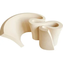 Sale Pamono Ribbon Vase in Stoneware Clay by Aleksandra Krasnopolska