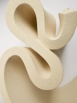 Sale Pamono Ribbon Vase in Stoneware Clay by Aleksandra Krasnopolska