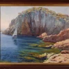 Pamono Ricard Tarrega Viladoms, Spanish Cala Landscape, Mid-20th Century, Oil on Canvas> Impressionist