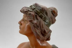 Pamono Ricardo Aurilli, Bust of Judith, 1900, Terracotta> Art Nouveau