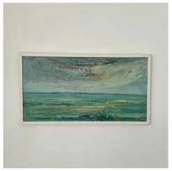 Best Pamono Rien Goené, Friesland, 1980s, Oil Painting