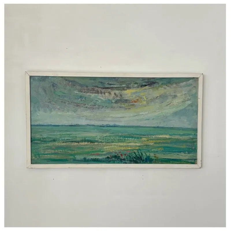 Best Pamono Rien Goené, Friesland, 1980s, Oil Painting