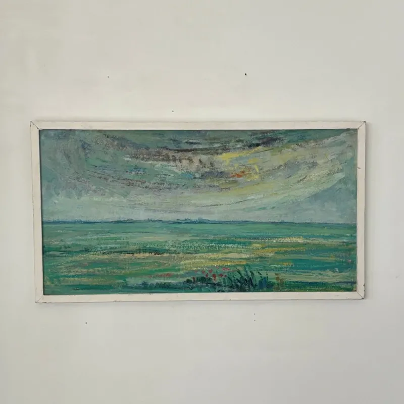 Best Pamono Rien Goené, Friesland, 1980s, Oil Painting