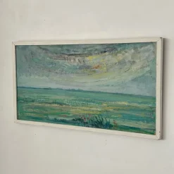 Best Pamono Rien Goené, Friesland, 1980s, Oil Painting