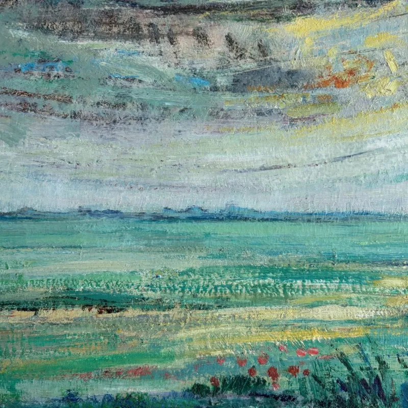 Best Pamono Rien Goené, Friesland, 1980s, Oil Painting