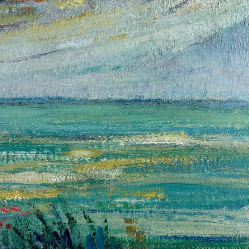 Best Pamono Rien Goené, Friesland, 1980s, Oil Painting