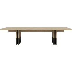 Pamono Rift Wood and Metal Dining Table by Andy Kerstens> Tables
