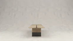 Pamono Rift Wood and Metal Dining Table by Andy Kerstens><noscript><img width=