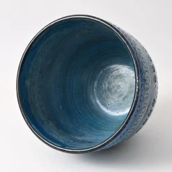 Pamono Rimini Blue Flower Pot by Aldo Londi for Bitossi, 1960s><noscript><img width=