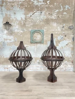 Pamono Riveted Metal Lightning Rods, Set of 2> Architectural Elements