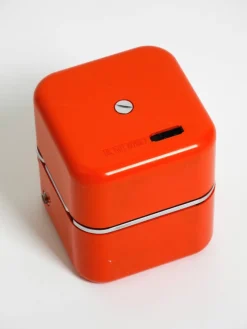 Sale Pamono Rk 501 Alpha 2 Legendary Orange Cube Radio by Dario & Mario Bellini for Siemens, Germany, 1968