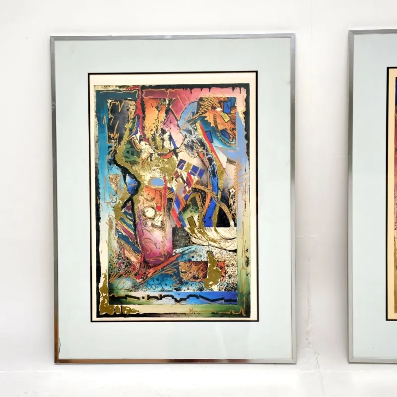 Pamono Robert Kostuck, Hands of Fate, 1991, Screen Prints, Set of 2> Abstraction