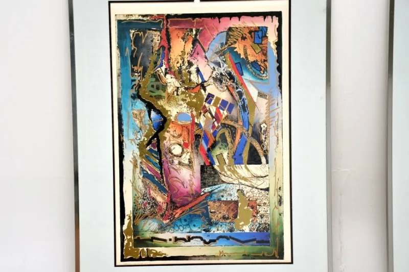 Pamono Robert Kostuck, Hands of Fate, 1991, Screen Prints, Set of 2> Abstraction