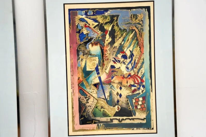 Pamono Robert Kostuck, Hands of Fate, 1991, Screen Prints, Set of 2> Abstraction
