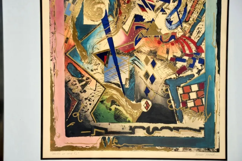 Pamono Robert Kostuck, Hands of Fate, 1991, Screen Prints, Set of 2> Abstraction