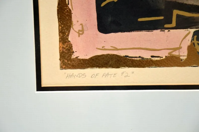 Pamono Robert Kostuck, Hands of Fate, 1991, Screen Prints, Set of 2> Abstraction