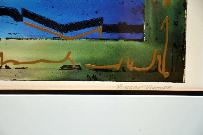 Pamono Robert Kostuck, Hands of Fate, 1991, Screen Prints, Set of 2> Abstraction