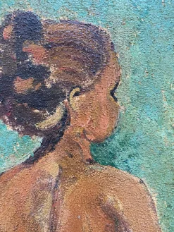 Outlet Pamono Roberto Gherardi, Nu de Dos, 1980s, Oil on Canvas