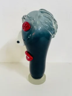 Pamono Roberto Scarpa, Face Sculpture, 1986, Glass><noscript><img width=