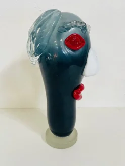 Pamono Roberto Scarpa, Face Sculpture, 1986, Glass><noscript><img width=