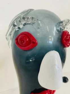 Pamono Roberto Scarpa, Face Sculpture, 1986, Glass><noscript><img width=