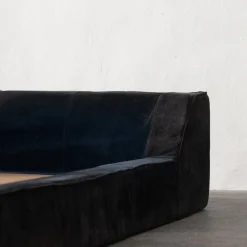 Pamono Roche Bobois Suede Bed Frame, 1970s><noscript><img width=