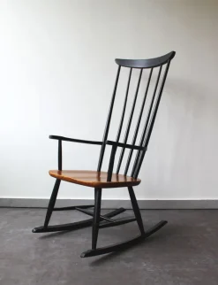 Pamono Rocking Chair by Ilmari Tapiovaara for Asko, Mid-20th Century><noscript><img width=