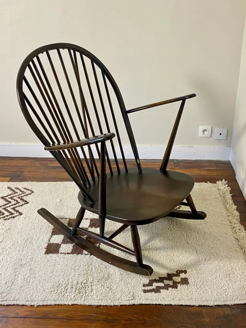 Pamono Rocking Chair by Lucian Ercolani for Ercol, 1950s> Rocking Chairs