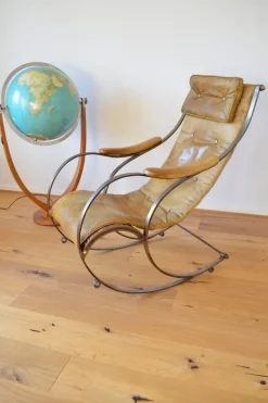 Pamono Rocking Chair by Peter Cooper for R. W. Winfield, 1890s><noscript><img width=