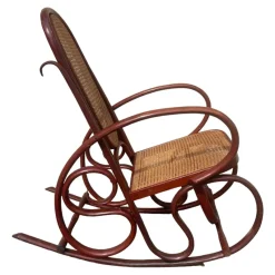 Pamono Rocking Chair in Beech by Michael Thonet><noscript><img width=