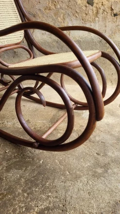 Pamono Rocking Chair in Bentwood, Early 20th Century><noscript><img width=