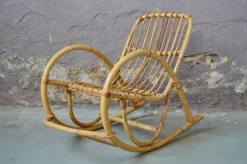 Pamono Rocking Chair in Rattan> Rocking Chairs