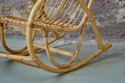 Pamono Rocking Chair in Rattan><noscript><img width=