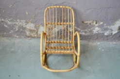 Pamono Rocking Chair in Rattan><noscript><img width=