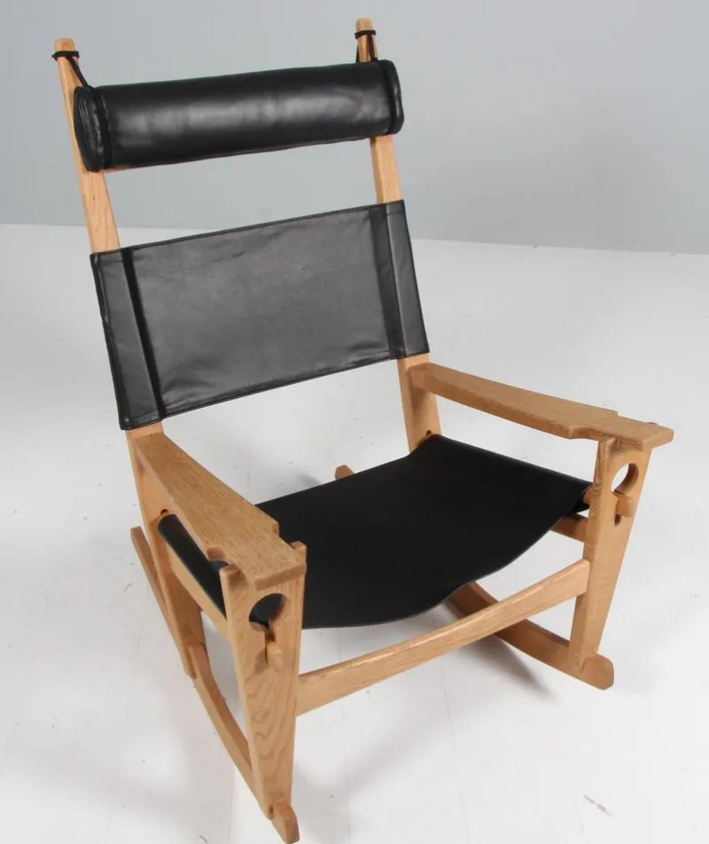 Hot Pamono Rocking Lounge Chair attributed to Hans J. Wegner for Getama, 1970s