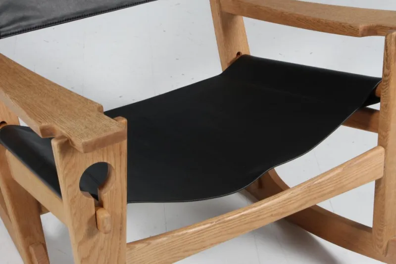 Hot Pamono Rocking Lounge Chair attributed to Hans J. Wegner for Getama, 1970s