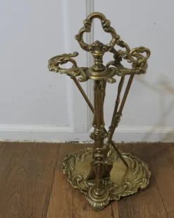 Best Pamono Rococo Style Fireside Companion Set, 1890s, Set of 4