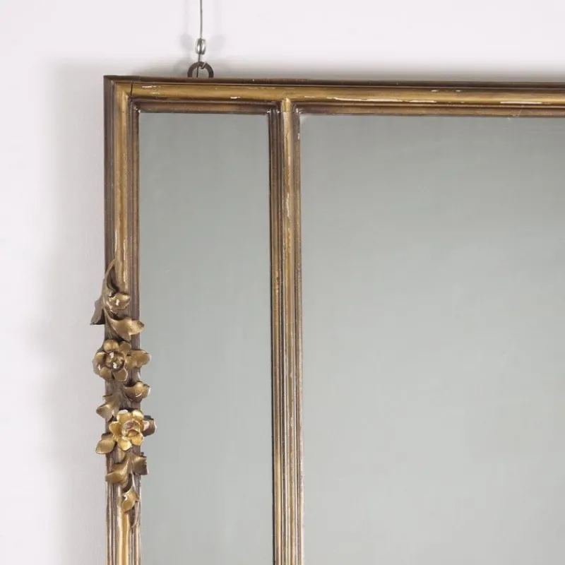 Pamono Rococo Style Gilded Wood Mirror, Italy, 20th Century> Mirrors