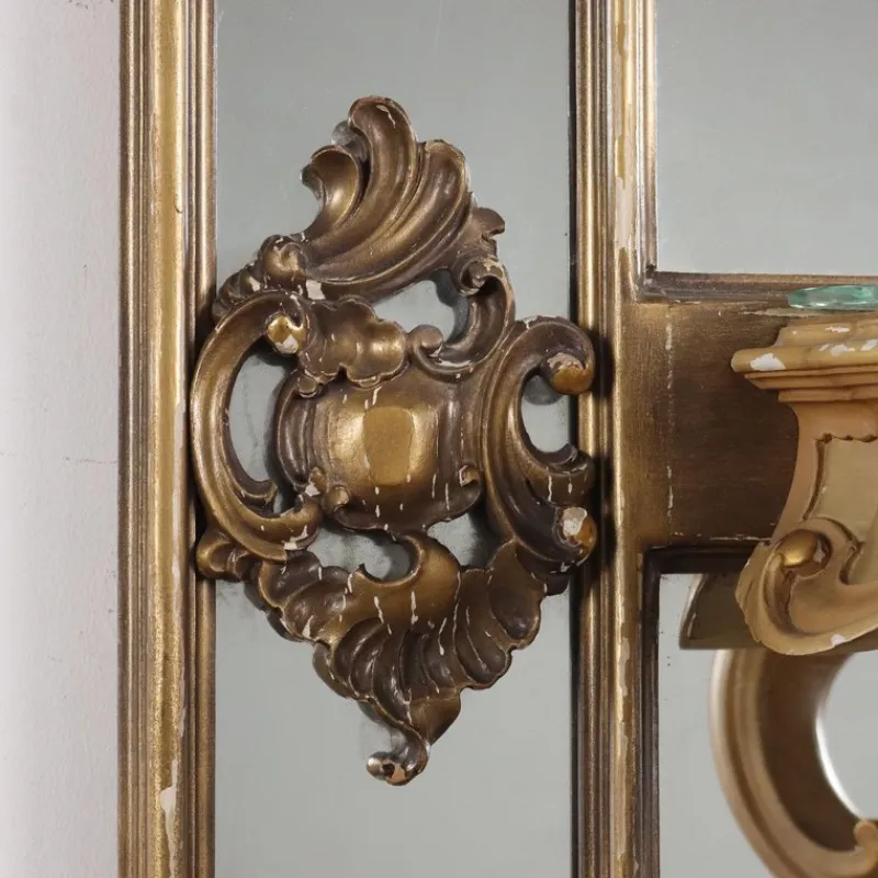 Pamono Rococo Style Gilded Wood Mirror, Italy, 20th Century> Mirrors