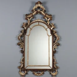 Pamono Rococo Style Mirror in Lacquered Painted Wood> Mirrors
