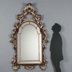 Pamono Rococo Style Mirror in Lacquered Painted Wood> Mirrors