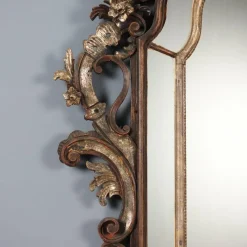 Pamono Rococo Style Mirror in Lacquered Painted Wood><noscript><img width=