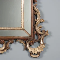 Pamono Rococo Style Mirror in Lacquered Painted Wood><noscript><img width=