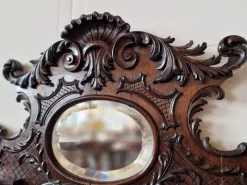 Pamono Rococo Style Mirror in Mahogany><noscript><img width=