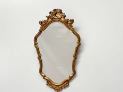 Pamono Rococo Style Ornate Gilt Wall Mirror with Beveled Glass, 1930s> Mirrors