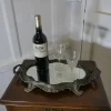 Pamono Rococo Style Silver-Plated Sideboard Mirror Tray> Trays