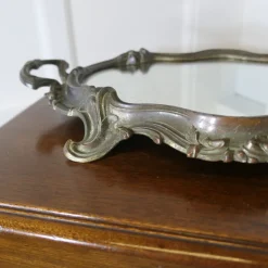 Pamono Rococo Style Silver-Plated Sideboard Mirror Tray> Trays