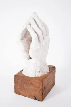 Pamono Rodin, Figurative Sculpture, 1960s, Plaster on Wood Base> Sculpture
